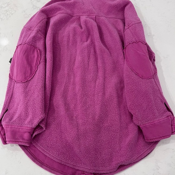 Free People Pink Envy Teddy Jacket - Picture 3 of 4